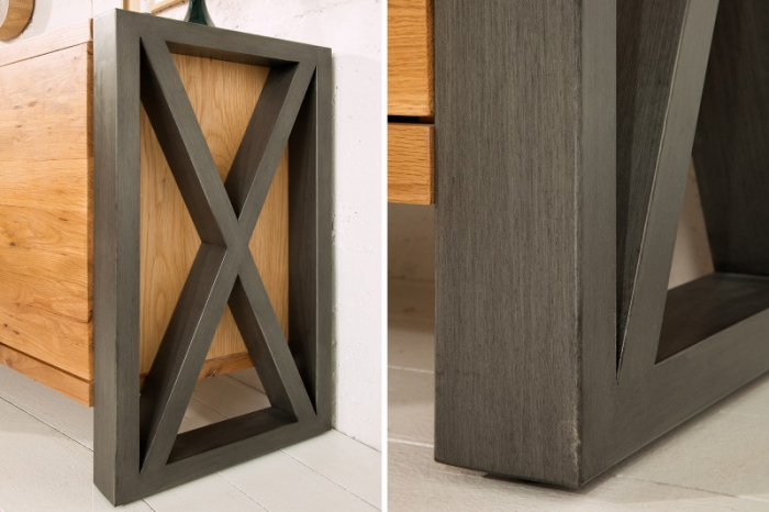 Bufet THOR din lemn de stejar salbatic, 200 cm [6]