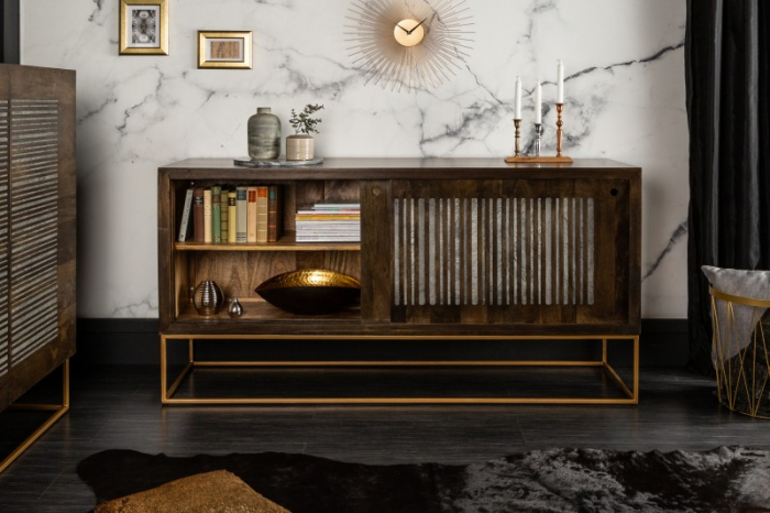 Bufet din lemn de mango Onyx 160 cm [4]