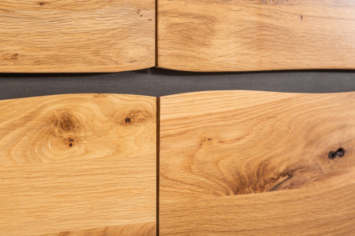 Bufet din lemn de stejar sălbatic Edge 160 cm [6]