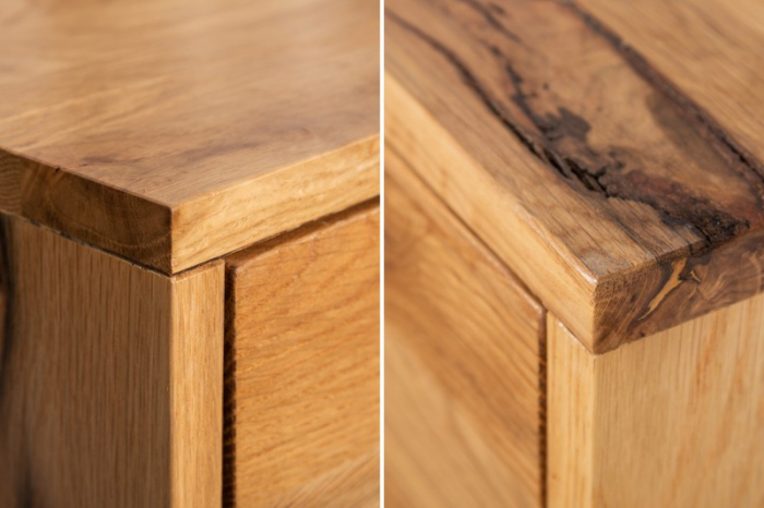 Bufet din lemn de stejar sălbatic Edge 160 cm [5]