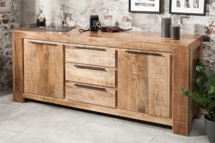 Bufet din lemn masiv de mango Iron Craft 175 cm [2]