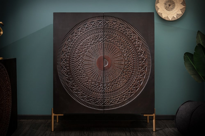 Bufet din lemn masiv de mango Mandala 120 cm [2]