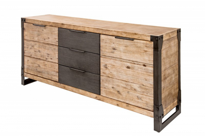 Bufet din lemn masiv de salcâm Factory 180 cm [1]