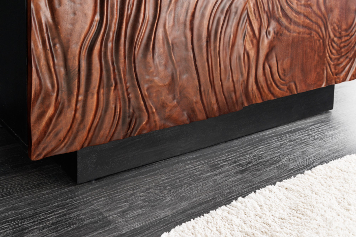 Bufet FLUID din lemn de salcam, 110 cm [11]