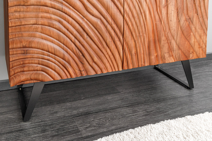 Bufet FLUID din lemn de salcam, 120 cm [10]