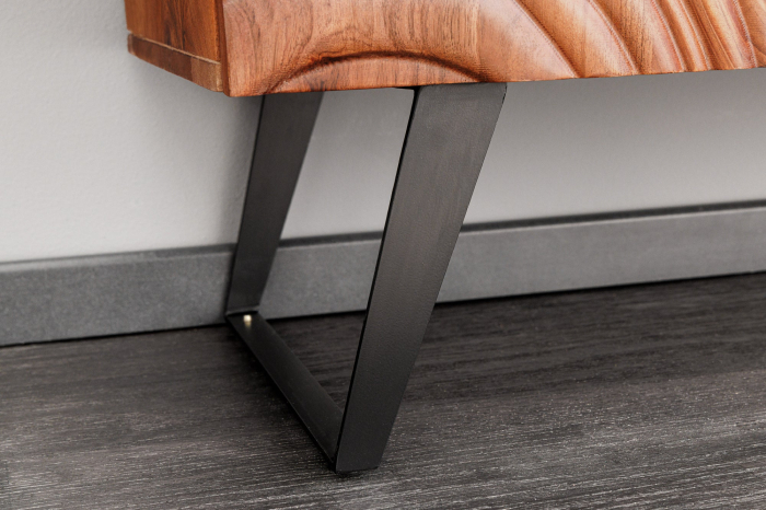 Bufet FLUID din lemn de salcam, 120 cm [11]