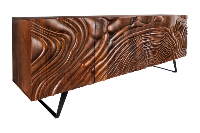 Bufet FLUID din lemn de salcam, 175 cm [1]