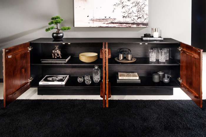 Bufet FLUID din lemn de salcam, 175 cm [4]