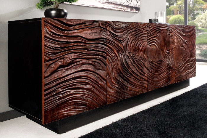 Bufet FLUID din lemn de salcam, 175 cm [5]