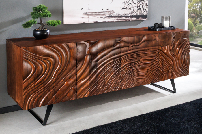 Bufet FLUID din lemn de salcam, 175 cm [2]