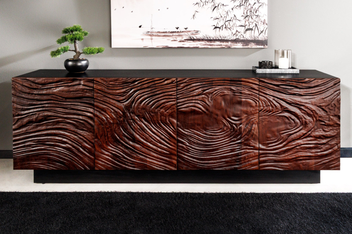 Bufet FLUID din lemn de salcam, 175 cm [3]