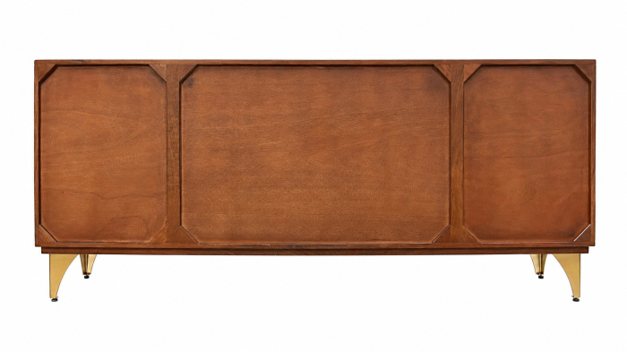 Bufet GOLDEN SUNSET 180 cm, lemn de mango 3D, maro [10]