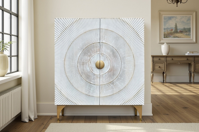 Bufet GOLDEN SUNSET din lemn de mango, 120 cm [2]