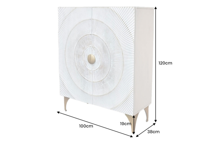 Bufet GOLDEN SUNSET din lemn de mango, 120 cm [7]