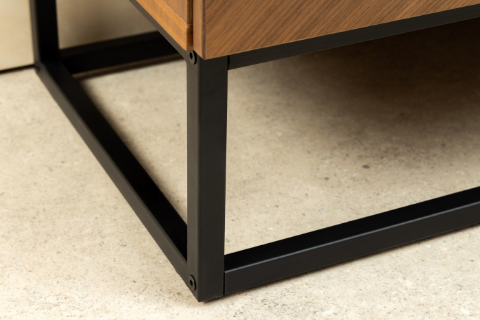 Bufet GRANDEZZA din lemn de nuc si metal, 180 cm [10]