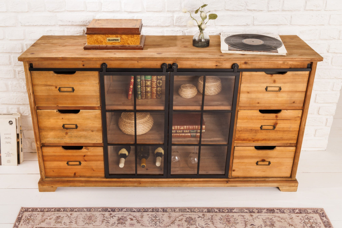 Bufet HERITAGE din lemn de pin, 150 cm [2]