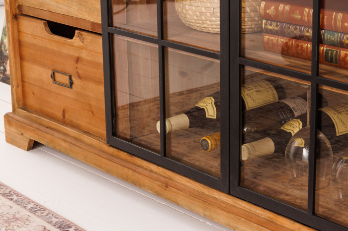 Bufet HERITAGE din lemn de pin, 150 cm [6]