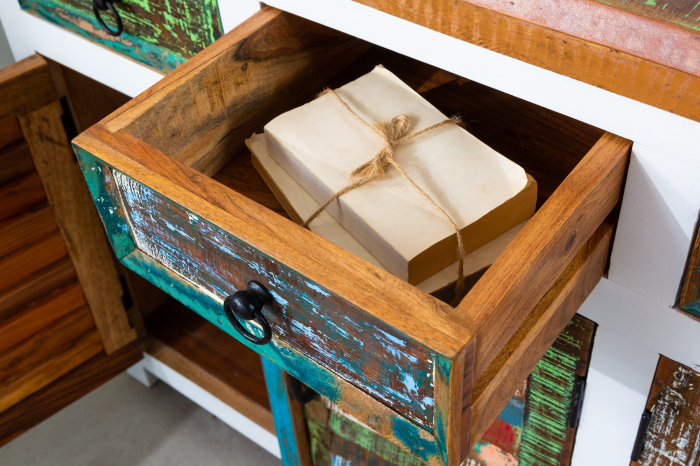 Bufet JAKARTA din lemn de mango si lemn reciclat, 160 cm [7]