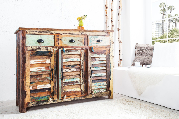 Bufet JAKARTA din lemn reciclat, 125 cm [3]