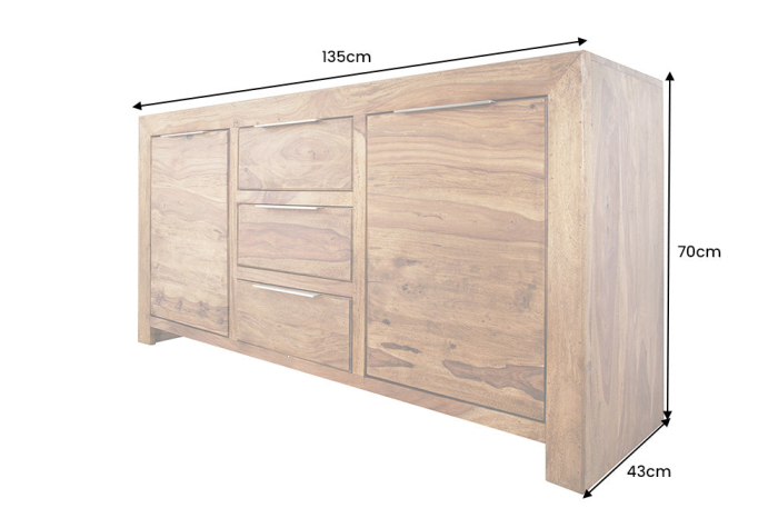 Bufet LAGOS 135 cm din lemn de sheesham [8]