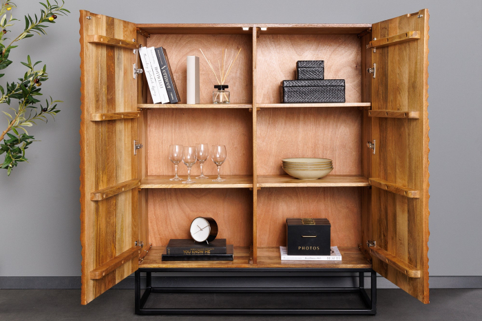 Bufet LINE ART din lemn de mango, 120 cm [4]