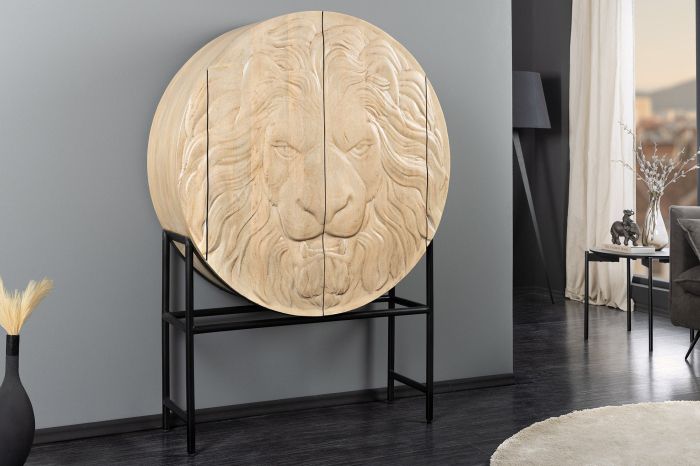 Bufet LION din lemn de mango, 140 cm [5]
