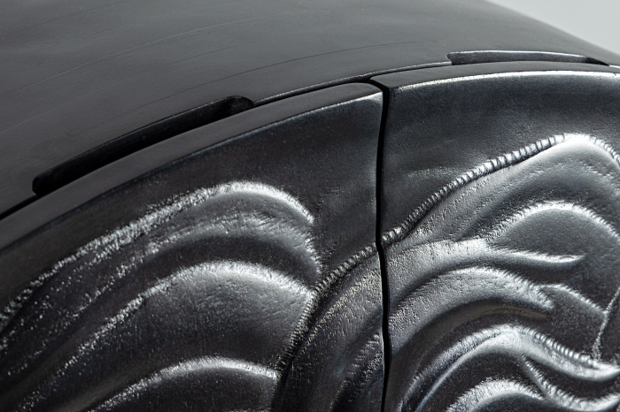 Bufet LION din lemn de mango negru, 140 cm [6]