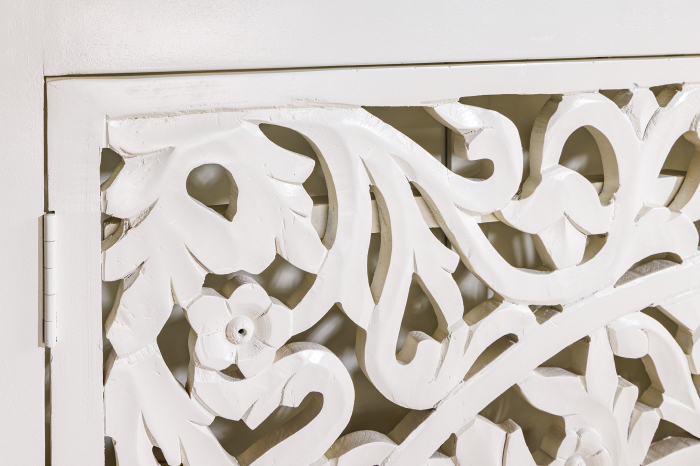 Bufet MARRAKECH din lemn de mango alb, 140 cm [6]