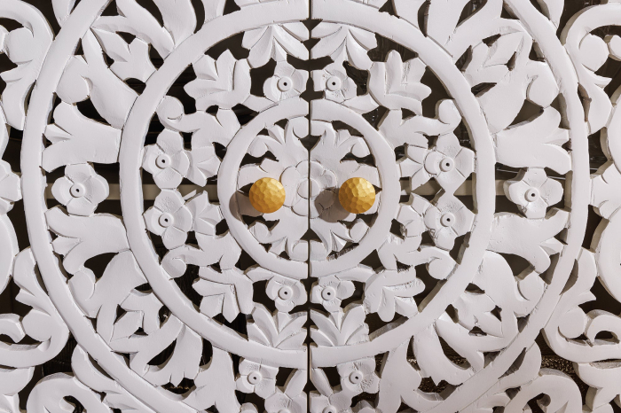 Bufet MARRAKECH din lemn de mango alb, 170 cm [7]