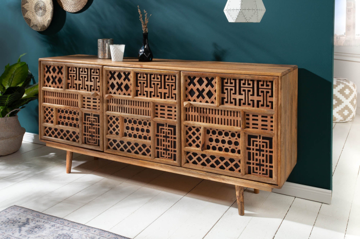 Bufet MARRAKESH 160 cm, lemn de mango natural [3]