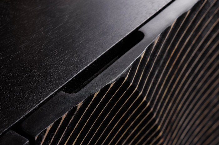 Bufet OLDEN SUNSET din lemn de mango negru, 140 cm [7]