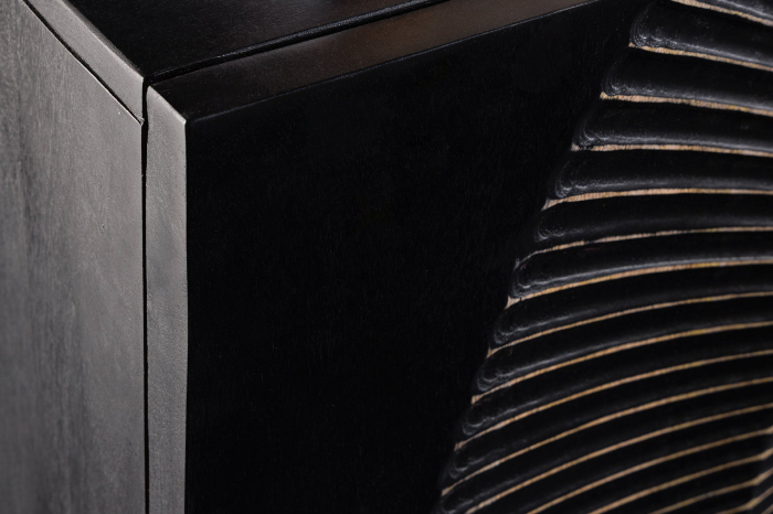 Bufet OLDEN SUNSET din lemn de mango negru, 140 cm [6]