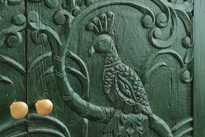 Bufet PEACOCK din lemn de mango verde, 175 cm [8]