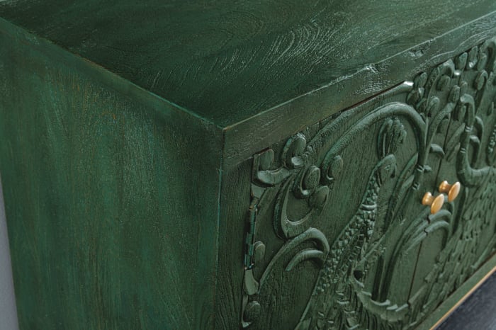 Bufet PEACOCK din lemn de mango verde, 175 cm [5]