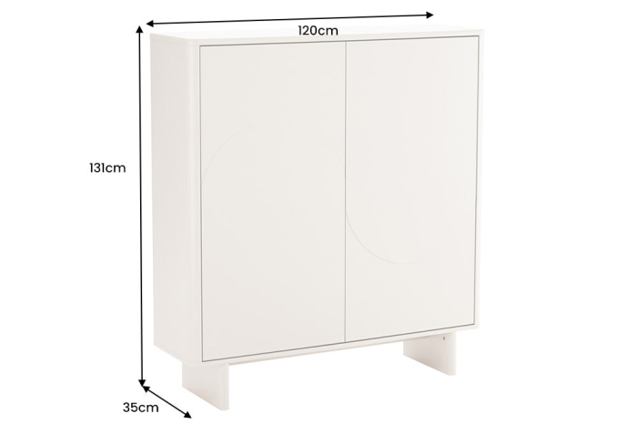Bufet SAVOY 130 cm 3D cu blat din ceramică imitație de marmură albă [15]