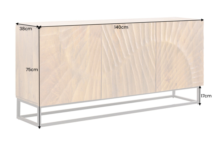 Bufet SCORPION 140 cm 3D maro mango [15]