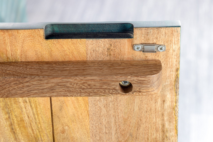 Bufet SCORPION din lemn de mango turquoise, 180 cm [10]