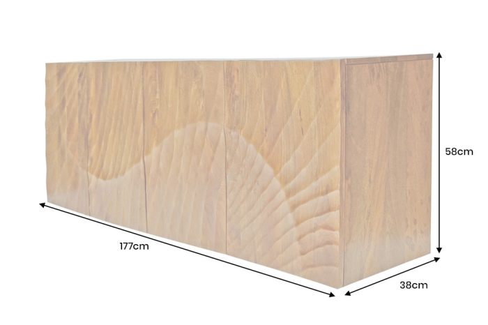 Bufet SCORPION suspendat din lemn de mango, 180 cm [9]