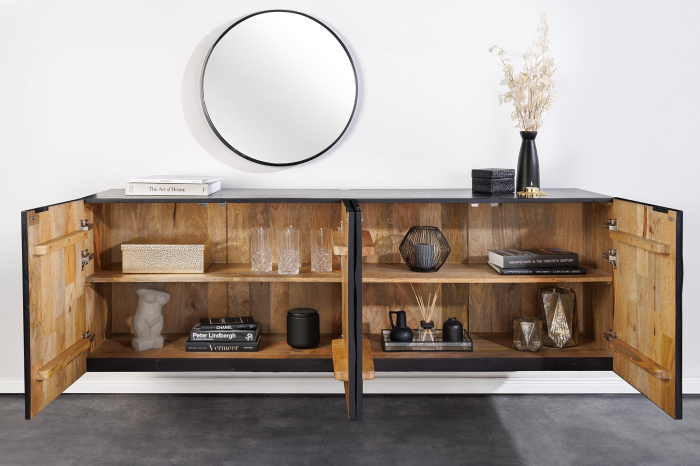 Bufet SCORPION suspendat din lemn de mango, 180 cm [4]