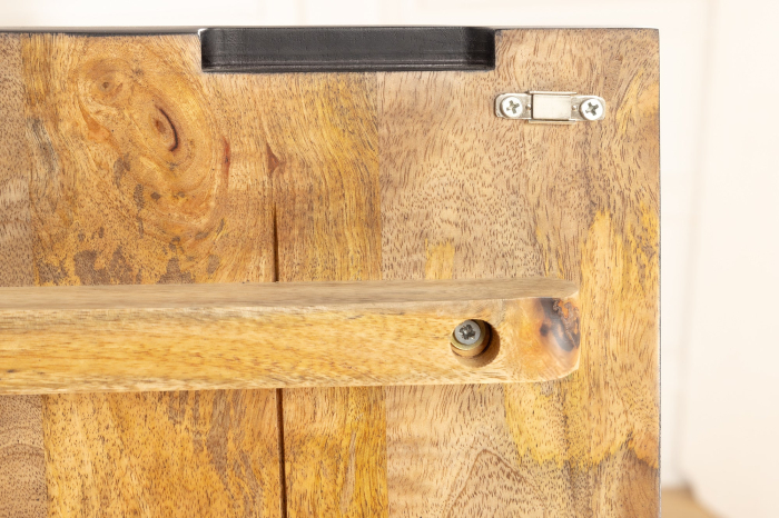 Bufet SNAKE din lemn de mango negru, 120 cm [11]