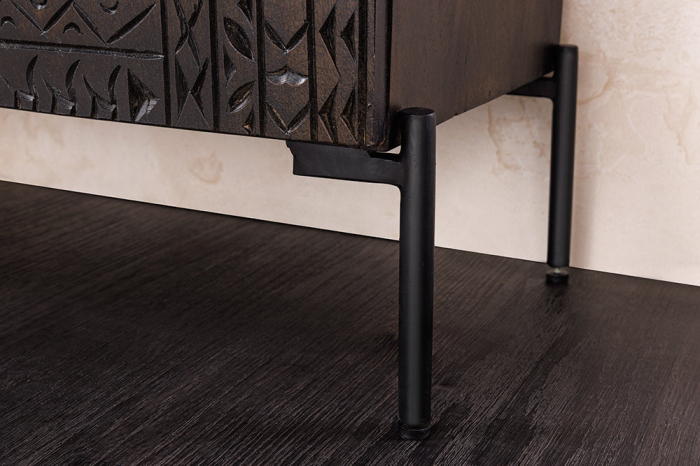 Bufet TRIBAL din lemn de mango maro, 120 cm [8]