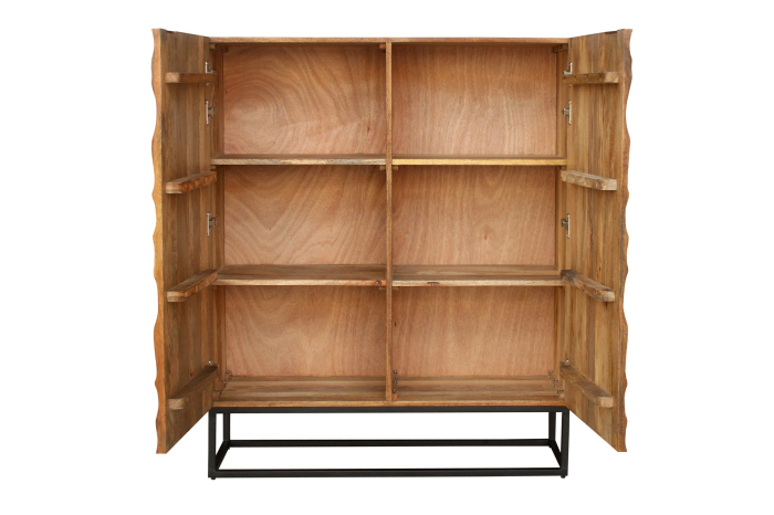 Bufet VULCANO din lemn de mango maro, 120 cm [10]