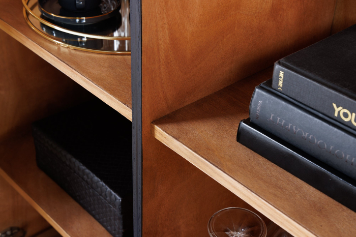 Bufet WAVE din lemn de mango negru, 120 cm [5]