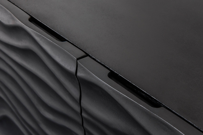 Bufet WAVE din lemn de mango negru, 120 cm [7]