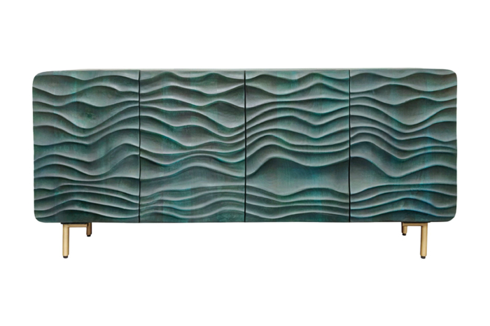 Bufet WAVE din lemn de mango turquoise, 160 cm [11]