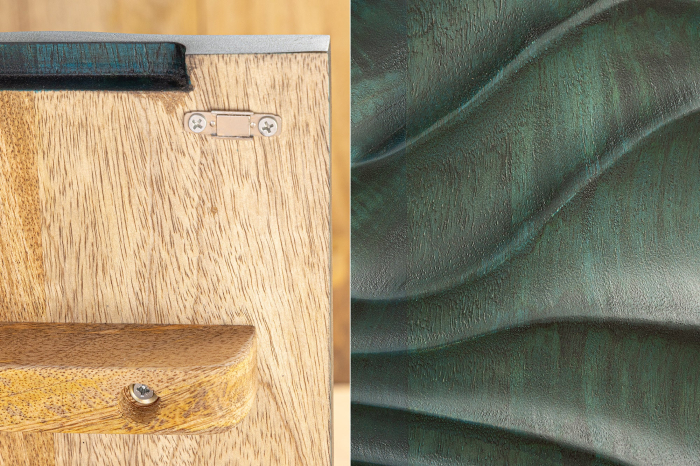 Bufet WAVE din lemn de mango turquoise, 160 cm [8]