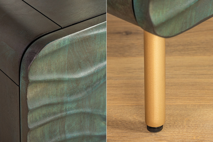 Bufet WAVE din lemn de mango turquoise, 160 cm [9]