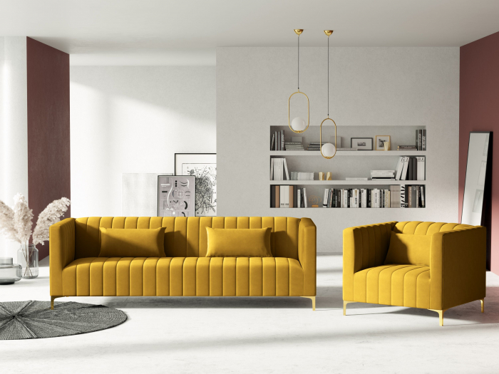 Canapea 3 locuri Annite Yellow [6]