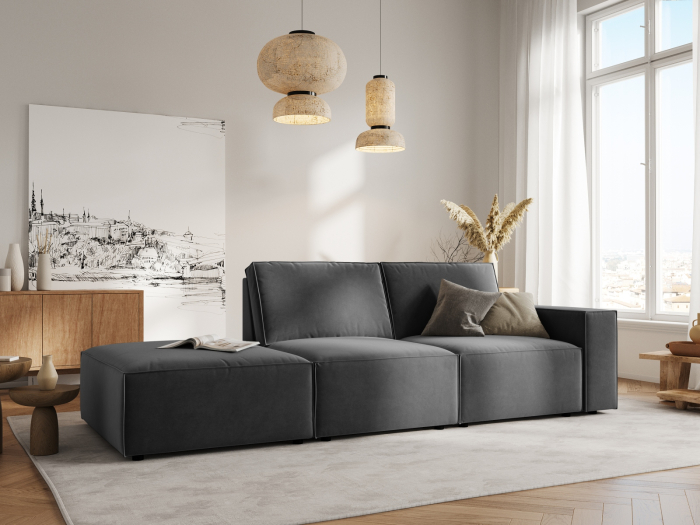 Canapea Carlo cu tapițerie din catifea [5]