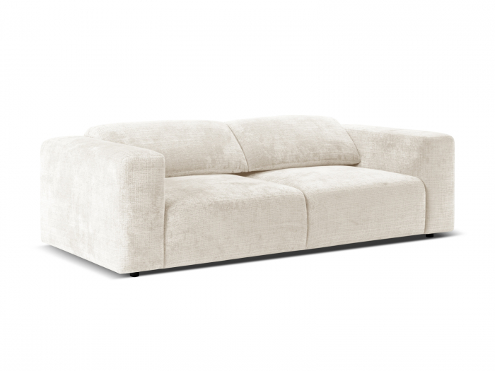 Canapea Cruz cu 3 locuri, tetiere reglabile si tapiterie din tesatura structurala, ivory [3]